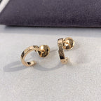 CARTIER LOVE EARRINGS 2.65MM PINK GOLD