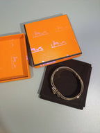 HERMES H BRACELET ROMANTIC BLUE 12MM