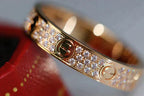 CARTIER LOVE RING 3.6MM DIAMOND PAVED