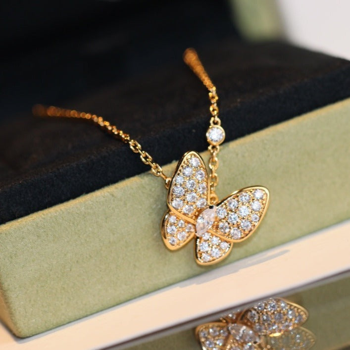 VCA BUTTERFLY DIAMOND NECKLACE