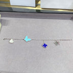VCA LUCKY SPRING SILVER BRACELET 4 MOTIF