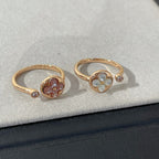 LOUIS VUITTON SUN 1 DIAMOND PINK MOP RING