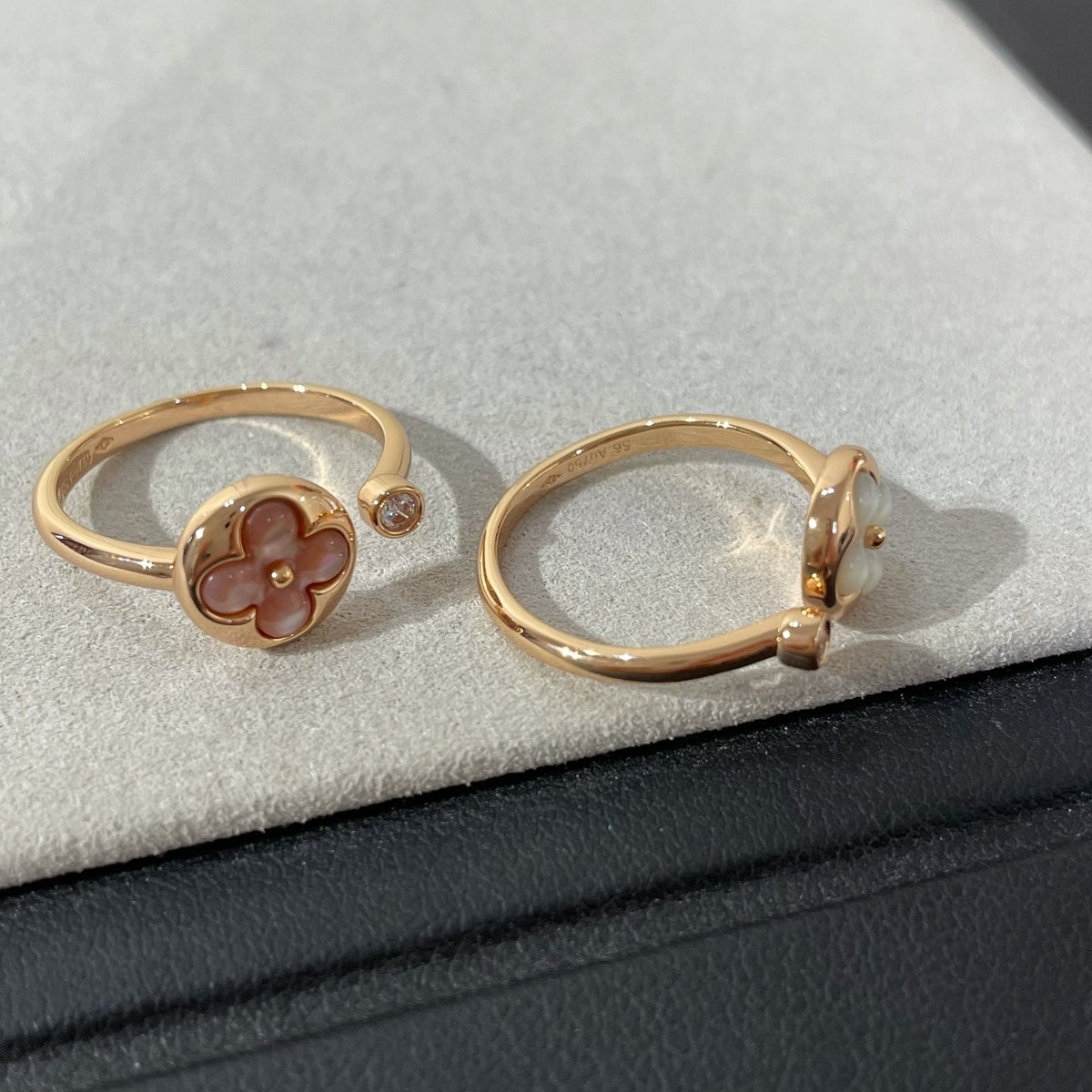 LOUIS VUITTON SUN 1 DIAMOND PINK MOP RING