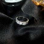HERMES KELLY SILVER DIAMOND RING