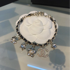 Chanel 25B Flower Necklace Bracelet