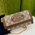 gucci-brown-saddle-buckle-handbag-19x10-5x3-5cm Crossbody
