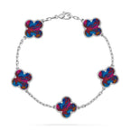 VCA CLOVER 5 MOTIF COLOR GEMSTONES BRACELET COLLECTION