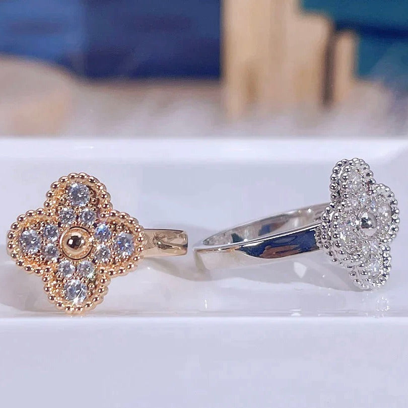 VCA CLOVER DIAMOND RING