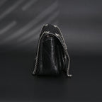 saint-laurent-niki-medium-black-crinkled-leather-shoulder-bag Shoulder