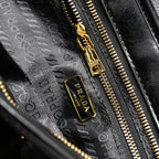 prada-cleo-black-patent-leather-shoulder-bag-with-gold-hardware Shoulder