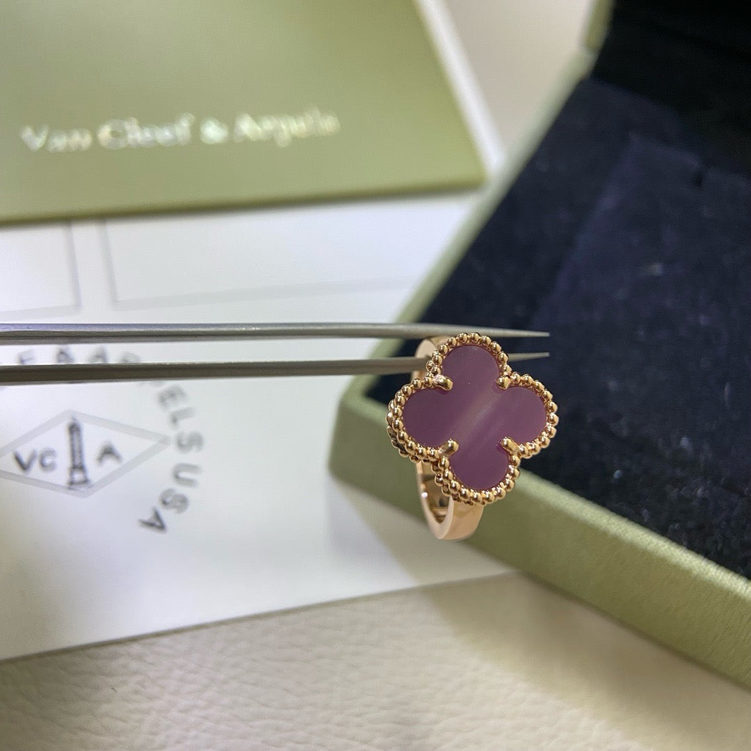 VCA CLOVER PURPLE VIOLET RING