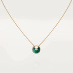 CARTIER AMULETTE ROSE GOLD MALACHITE NECKLACE