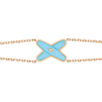 CHAUMET JEUX BRACELET TURQUOISE PINK GOLD 1 DIAMOND
