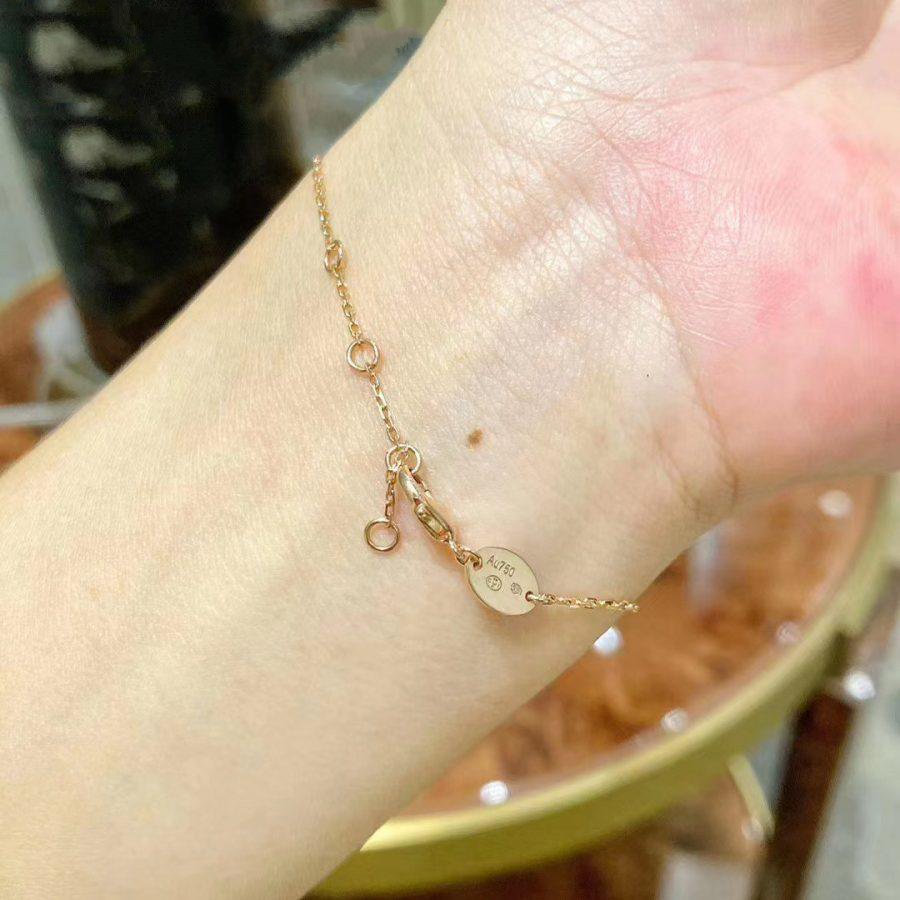 CHAUMET JEUX DE BRACELET MOP PINK GOLD DIAMONDS