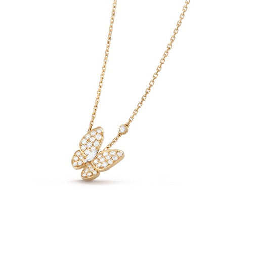 VCA BUTTERFLY DIAMOND NECKLACE