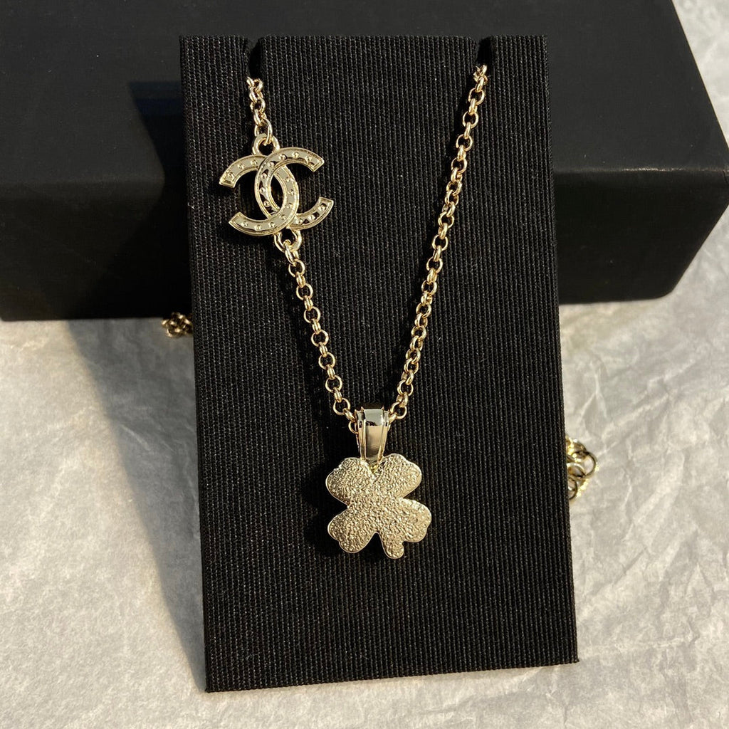 Chanel Clover Diamond Necklace