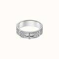 HERMES KELLY SILVER DIAMOND RING